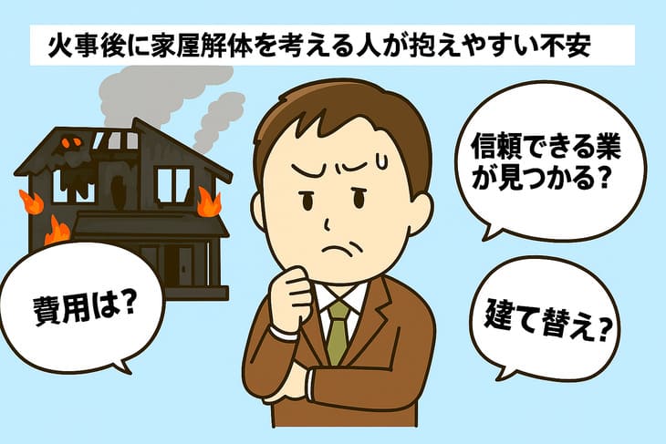 火事後の家屋解体は入間市でどうする？費用相場と信頼できる業者の選び方